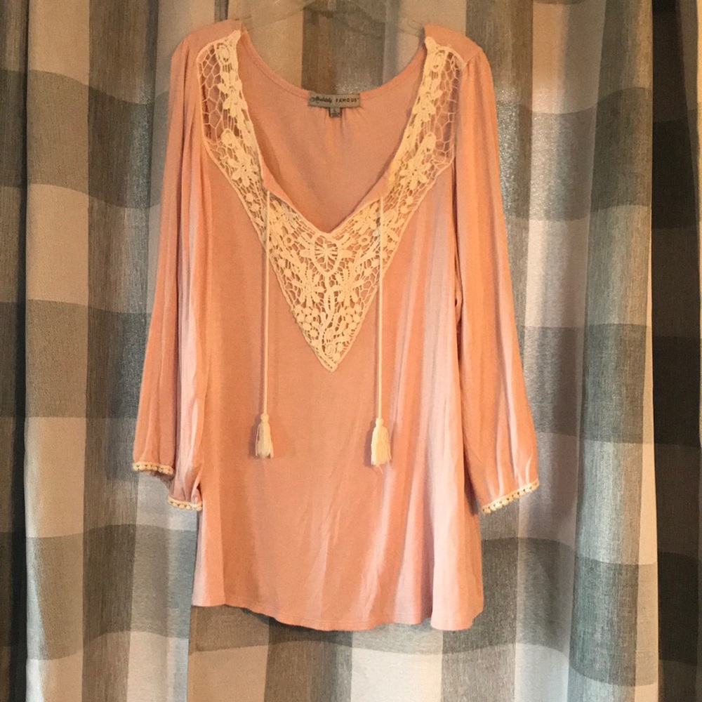 Pink Lace Blouse